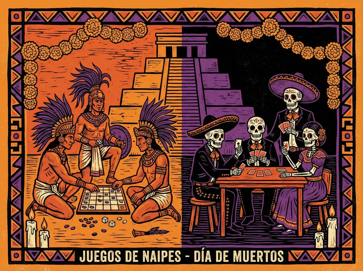 开元棋牌墨西哥棋牌游戏演变史插画